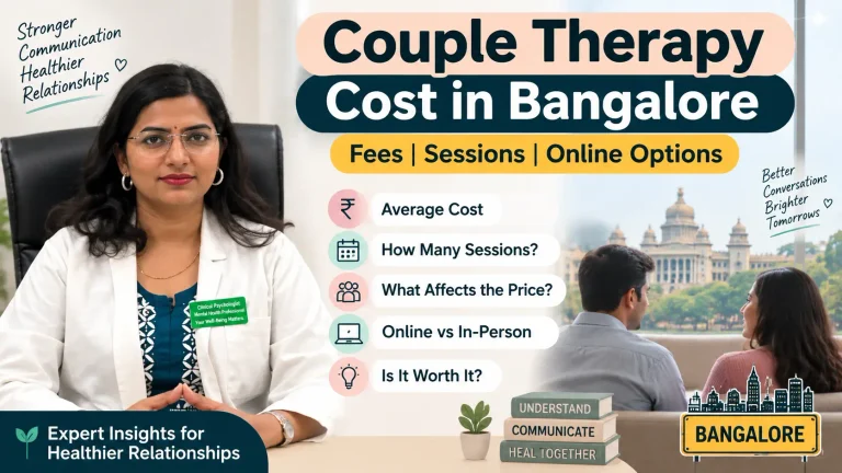 Couple Therapy Cost in Bangalore: Fees, Sessions & Online Options
